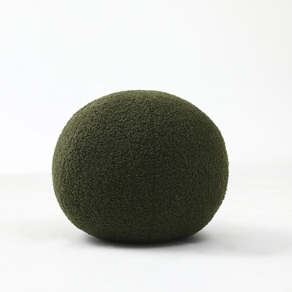 Luxury Bouclé Cushion – Soft Teddy Fleece Ball-Shaped Pillow for Modern Decor 5