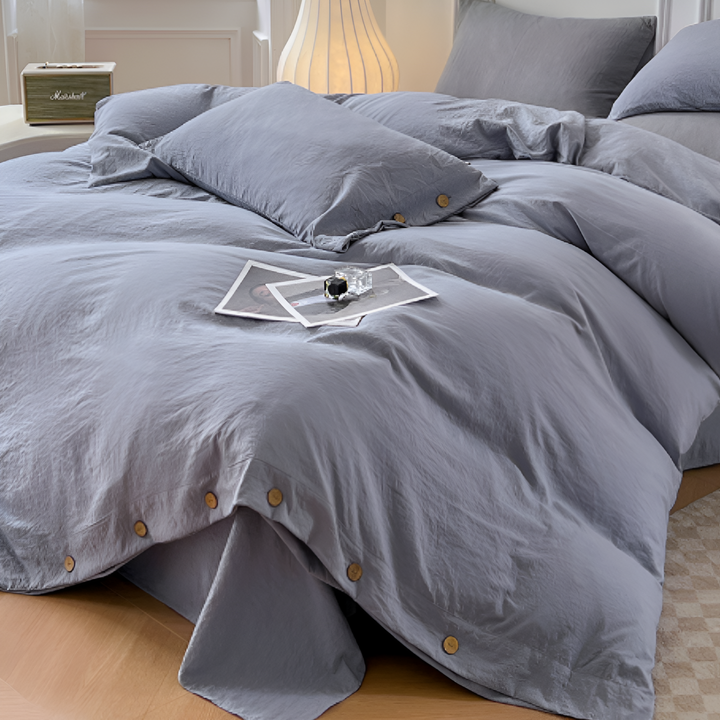 Luxury Breathable Bedding Set with 2 Pillowcases – Soft Cotton Scandinavian Design 10