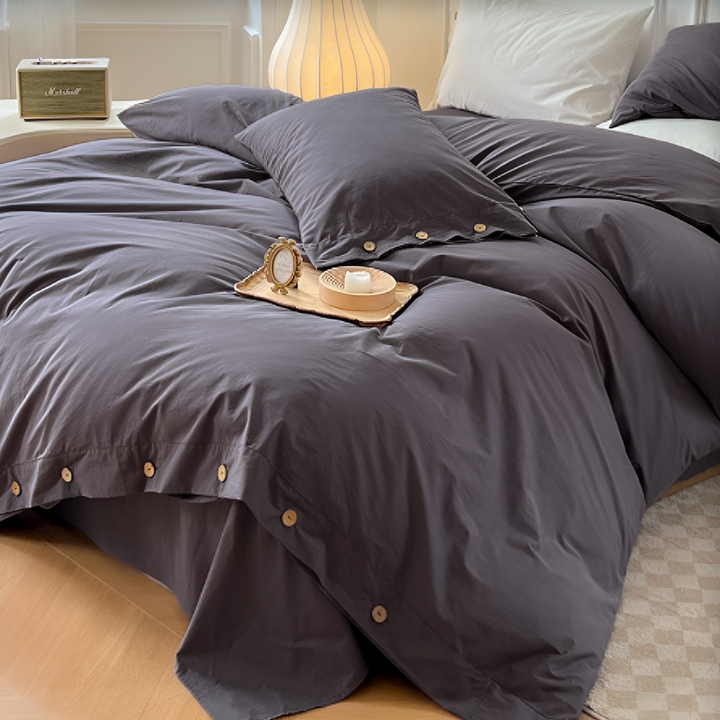 Luxury Breathable Bedding Set with 2 Pillowcases – Soft Cotton Scandinavian Design 11
