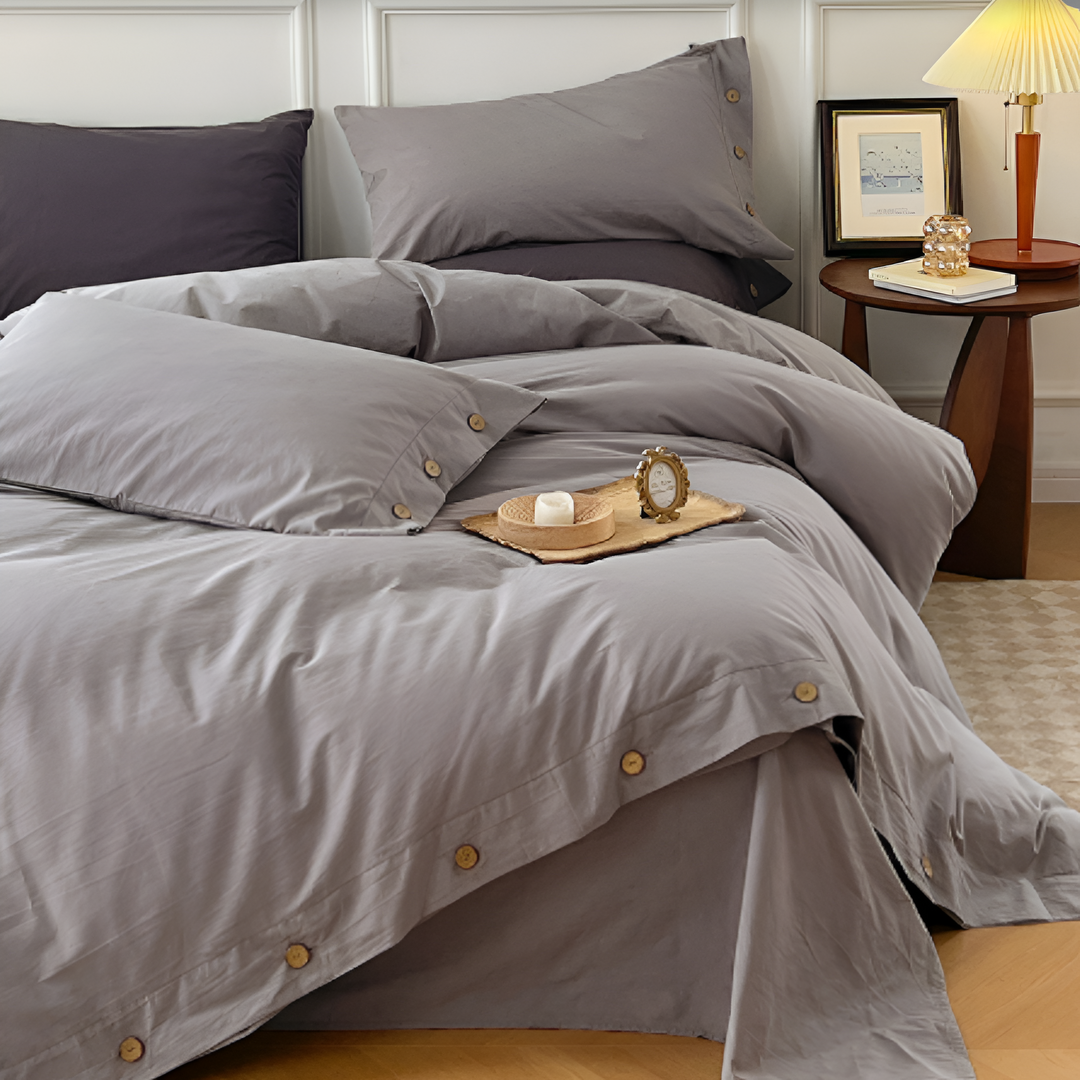 Luxury Breathable Bedding Set with 2 Pillowcases – Soft Cotton Scandinavian Design 12