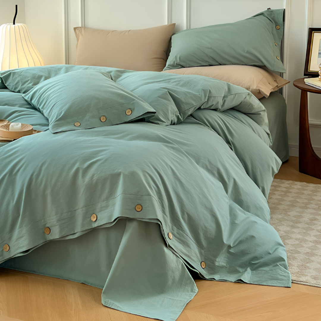 Luxury Breathable Bedding Set with 2 Pillowcases – Soft Cotton Scandinavian Design 13