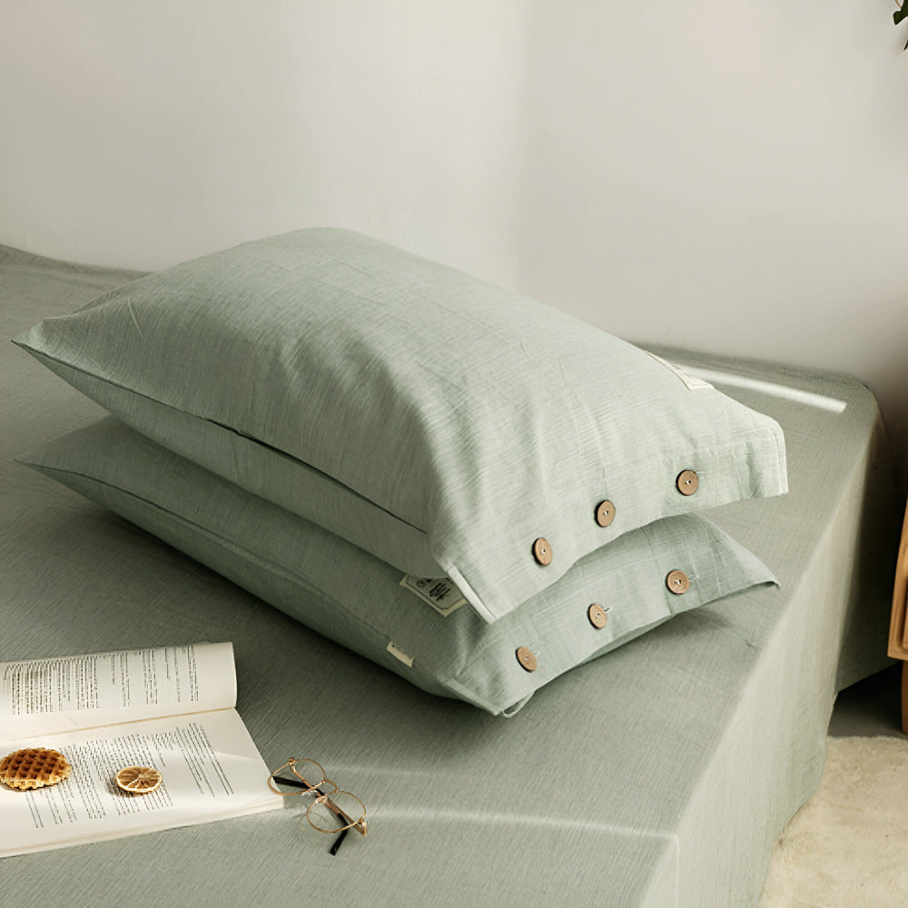 Luxury Breathable Bedding Set with 2 Pillowcases – Soft Cotton Scandinavian Design 4