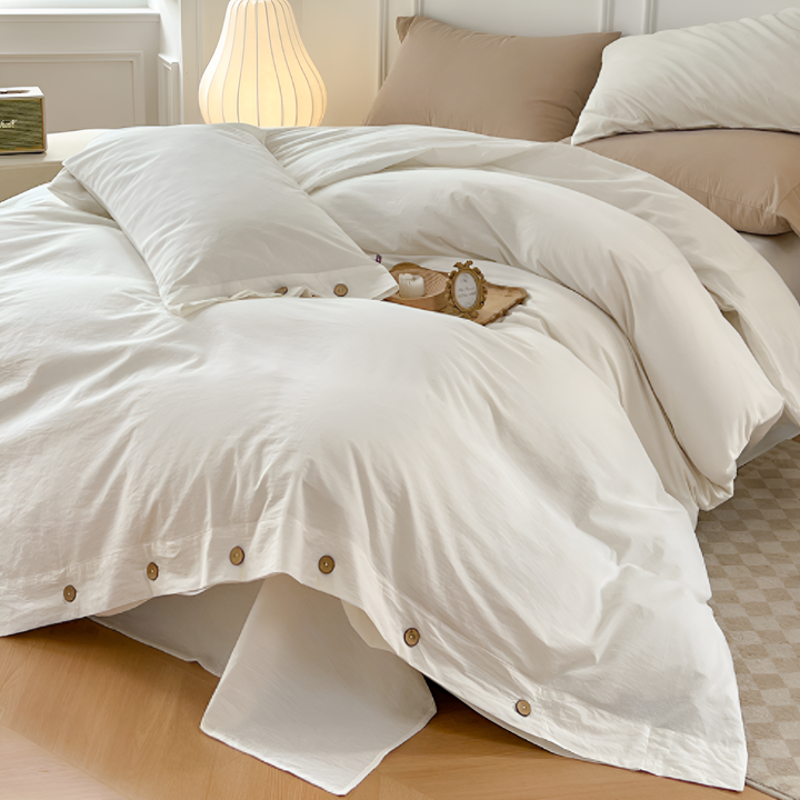 Luxury Breathable Bedding Set with 2 Pillowcases – Soft Cotton Scandinavian Design 8
