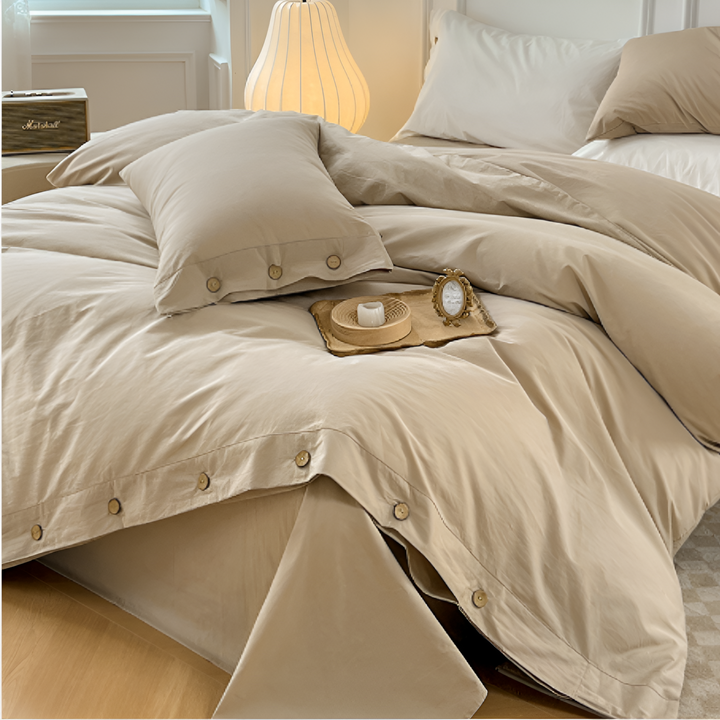 Luxury Breathable Bedding Set with 2 Pillowcases – Soft Cotton Scandinavian Design 9