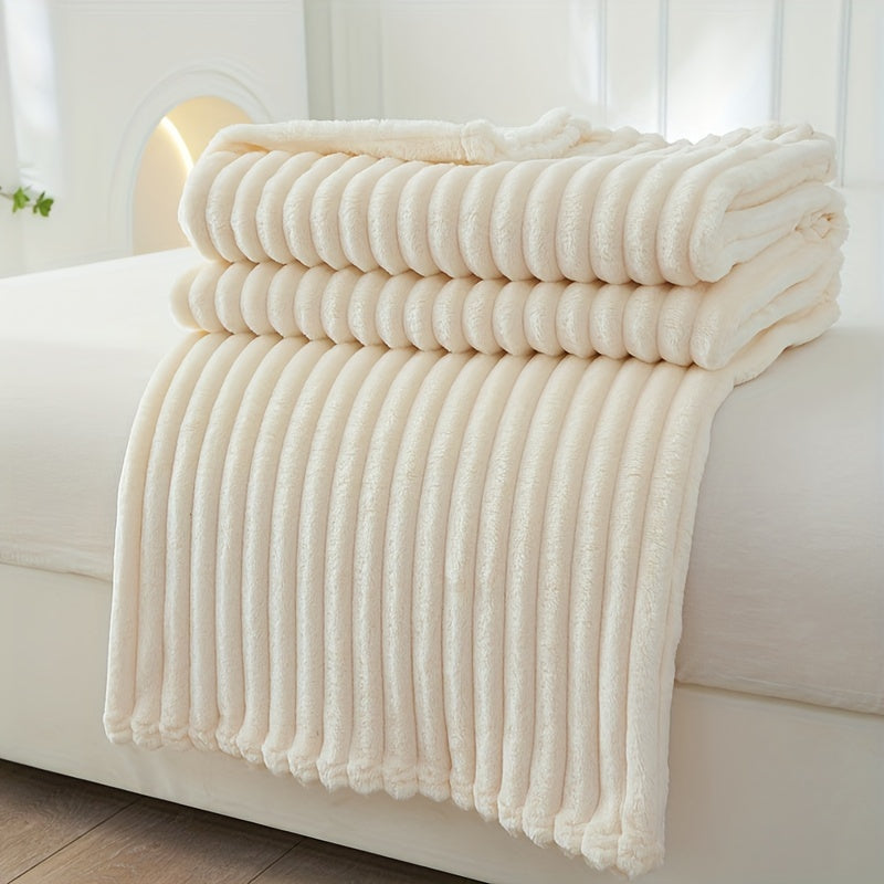 Luxury Soft Plush Rib Blanket – Warm and Stylish for Sofa and Bed 5