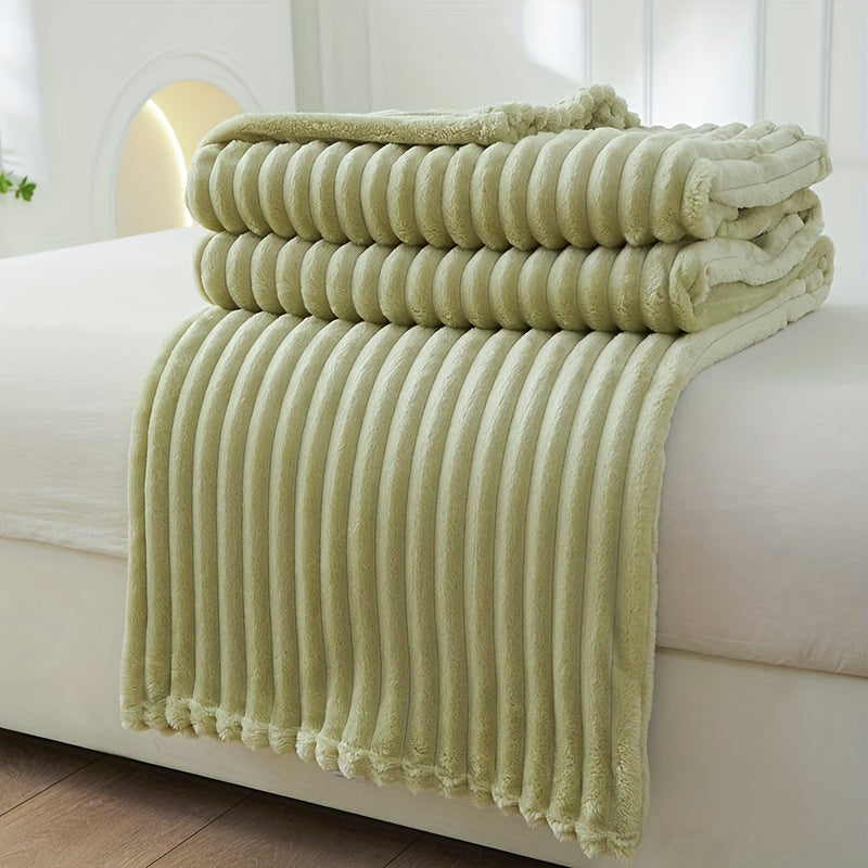 Luxury Soft Plush Rib Blanket – Warm and Stylish for Sofa and Bed 6
