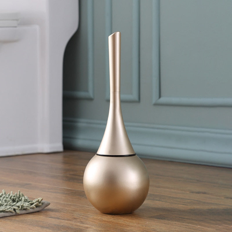 Luxury Toilet Brush with Holder – Splash-Free Hygienic Design for Modern Bathrooms, Matte Finish, Easy to Clean 0