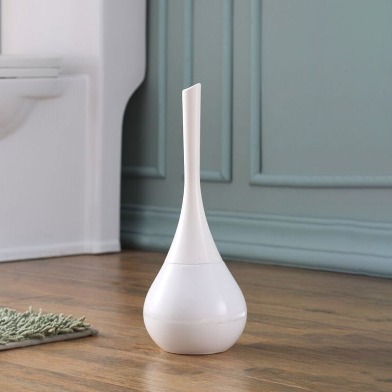 Luxury Toilet Brush with Holder – Splash-Free Hygienic Design for Modern Bathrooms, Matte Finish, Easy to Clean 3