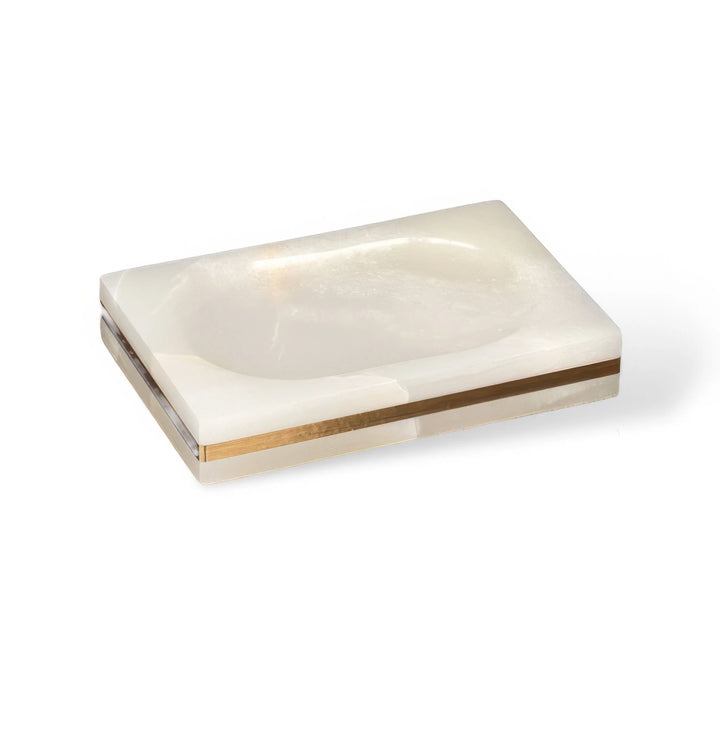 Marble-Look Bathroom Accessories Set with Gold Accents – Soap Dispenser, Toothbrush Holder, Dish, and Tray 17