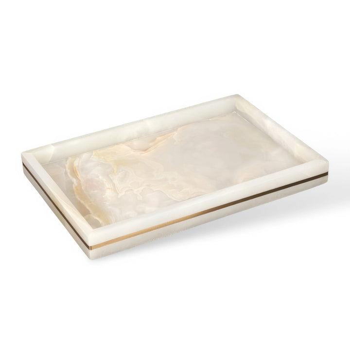 Marble-Look Bathroom Accessories Set with Gold Accents – Soap Dispenser, Toothbrush Holder, Dish, and Tray 19