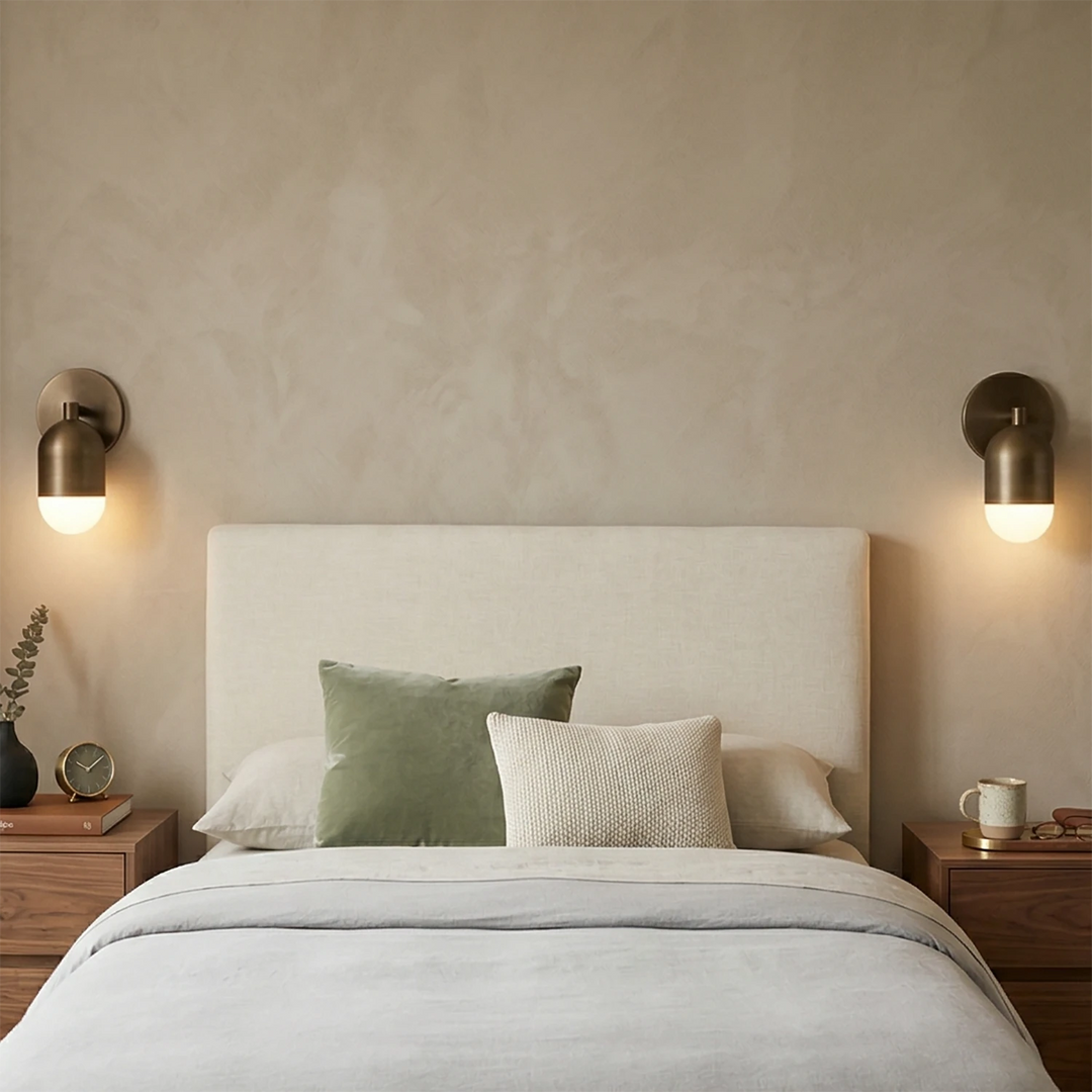 Mid-Century Modern Brass Capsule Wall Sconce – Dimmable Wall Light in Antique Bronze for Elegant Spaces 6