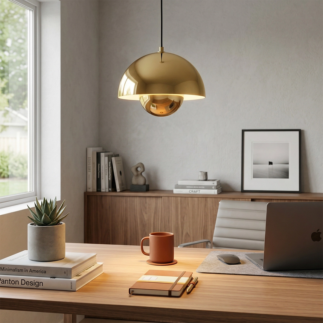 Mid-Century Modern Flower Bud Pendant Light - Versatile Black Kitchen Pendant Lighting with Geometric Design 12