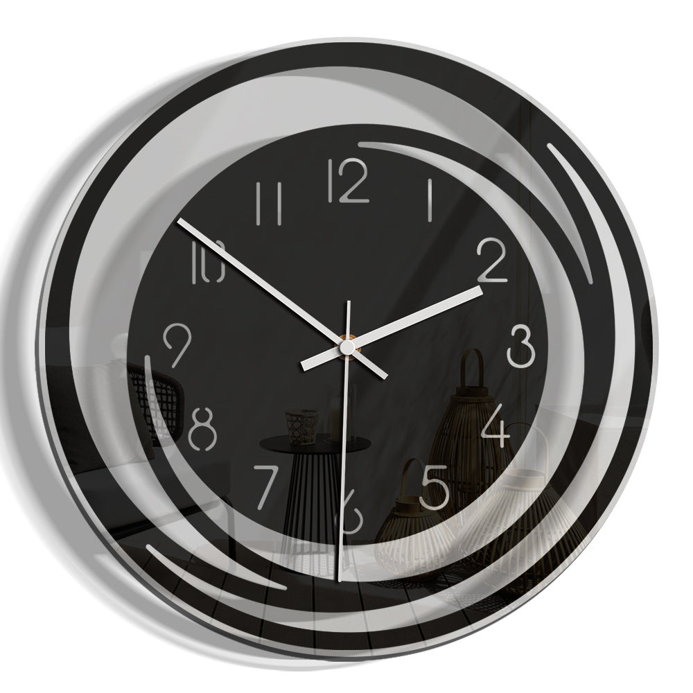 Minimalist Black Wall Clock – Elegant Design with Silent Movement – Ø 30 cm 2