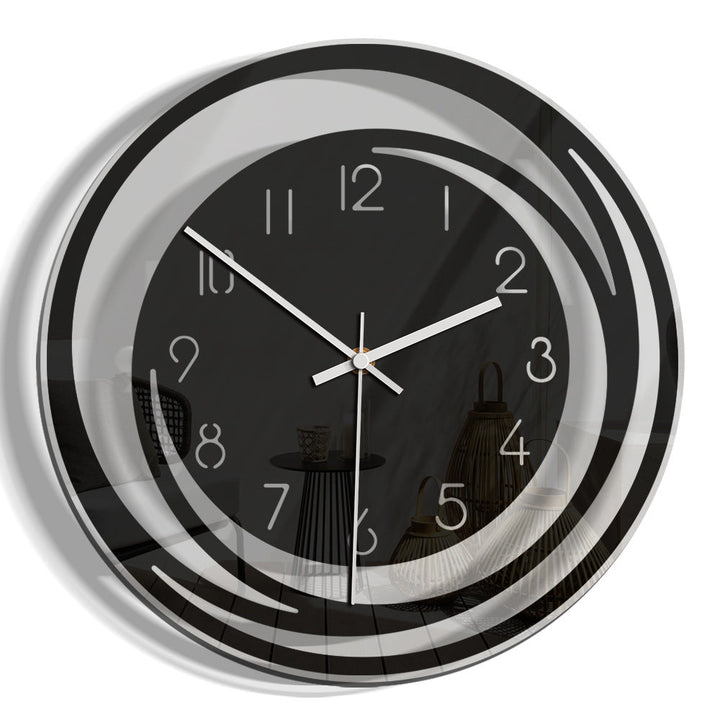 Minimalist Black Wall Clock – Elegant Design with Silent Movement – Ø 30 cm 2