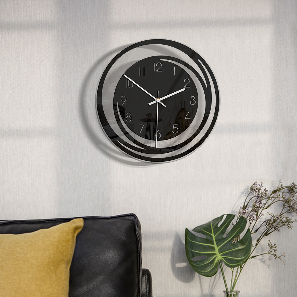 Minimalist Black Wall Clock – Elegant Design with Silent Movement – Ø 30 cm 6