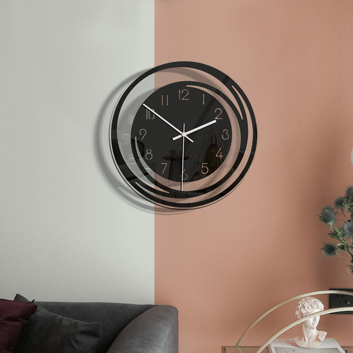 Minimalist Black Wall Clock – Elegant Design with Silent Movement – Ø 30 cm 7
