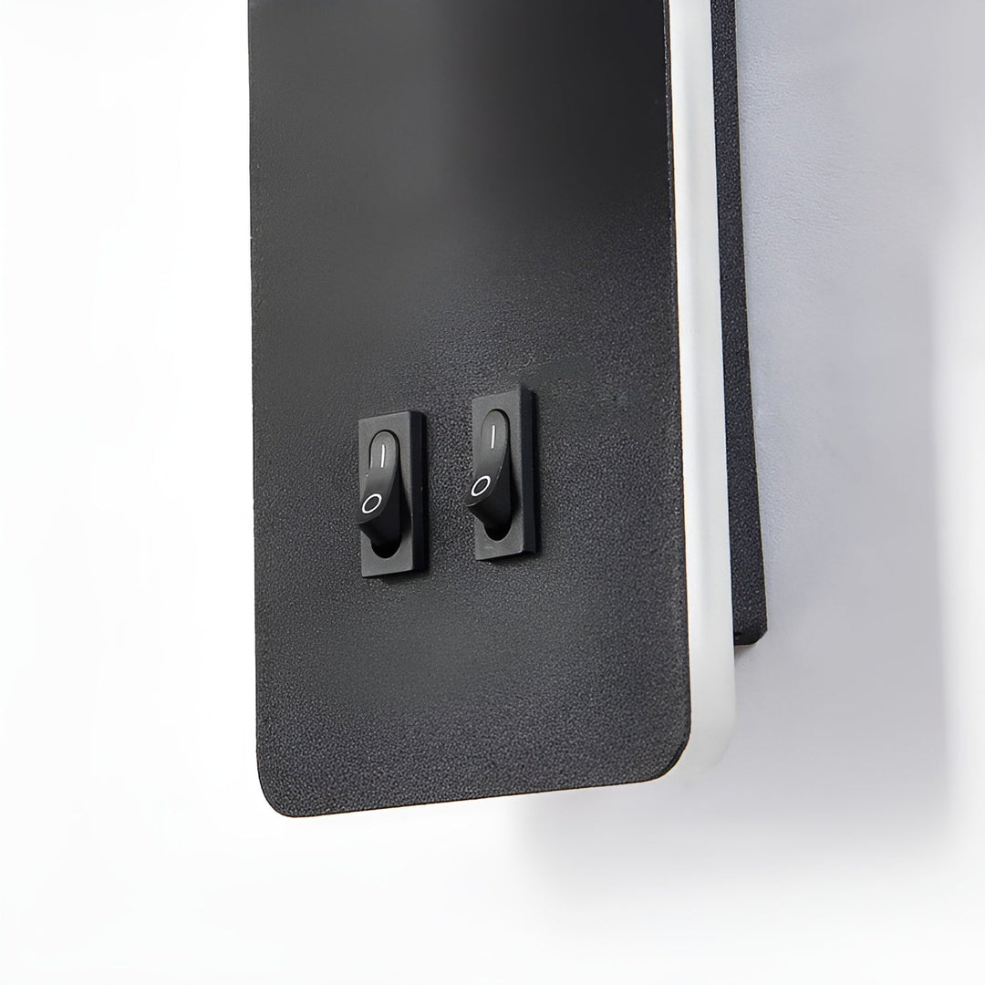 Minimalist Cylindrical Wall Lamp with Dual Switch and 330° Rotatable LED Light – Iron Design 3
