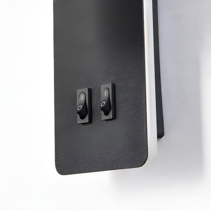 Minimalist Cylindrical Wall Lamp with Dual Switch and 330° Rotatable LED Light – Iron Design 3