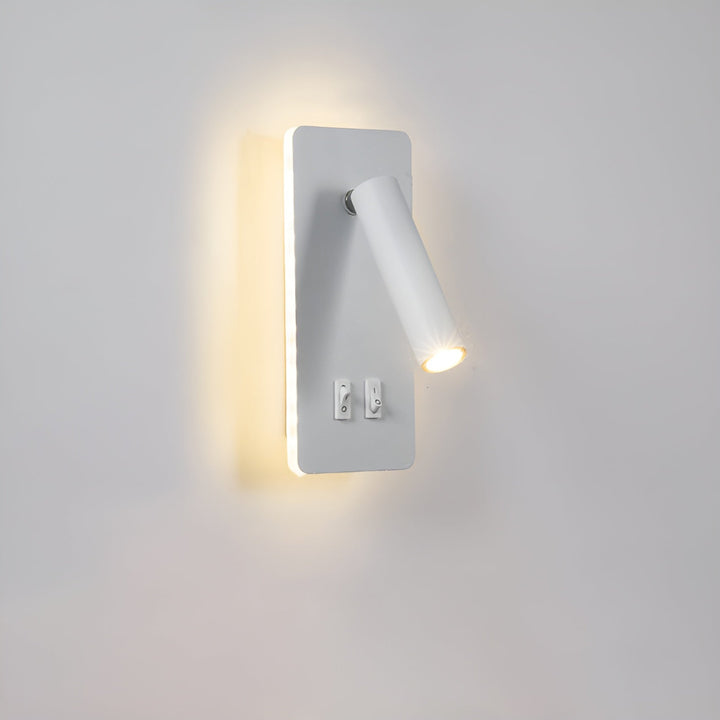 Minimalist Cylindrical Wall Lamp with Dual Switch and 330° Rotatable LED Light – Iron Design 6