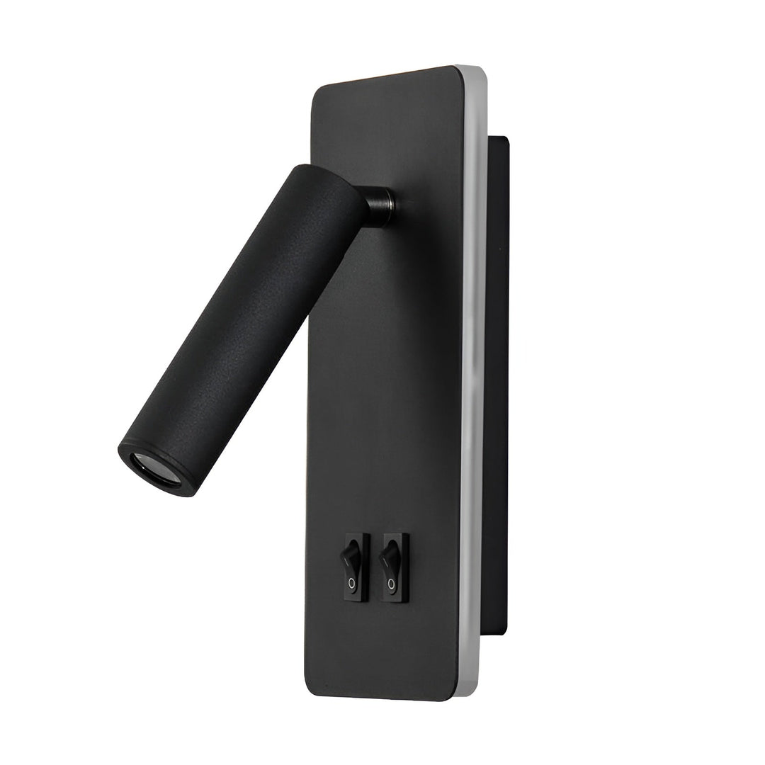Minimalist Cylindrical Wall Lamp with Dual Switch and 330° Rotatable LED Light – Iron Design 7