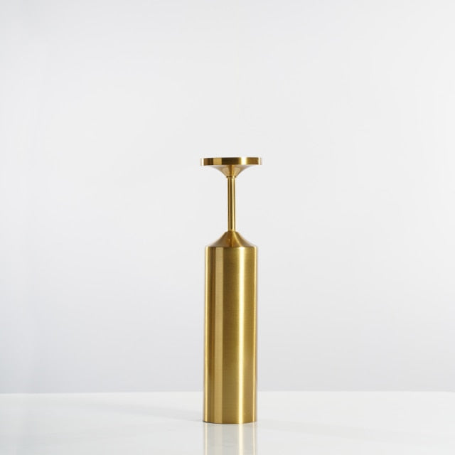 Minimalist Gold Candlestick Holders – Modern Metal Candle Holders in Various Heights for Elegant Home Decor 7