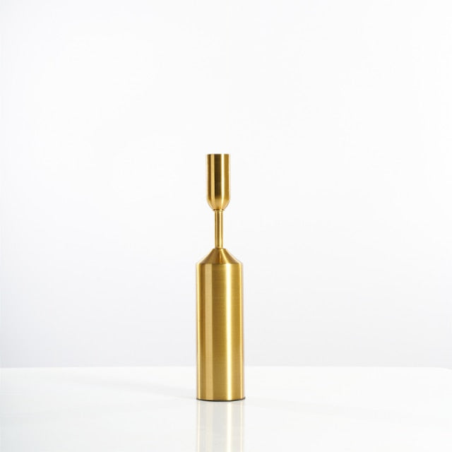 Minimalist Gold Candlestick Holders – Modern Metal Candle Holders in Various Heights for Elegant Home Decor 8