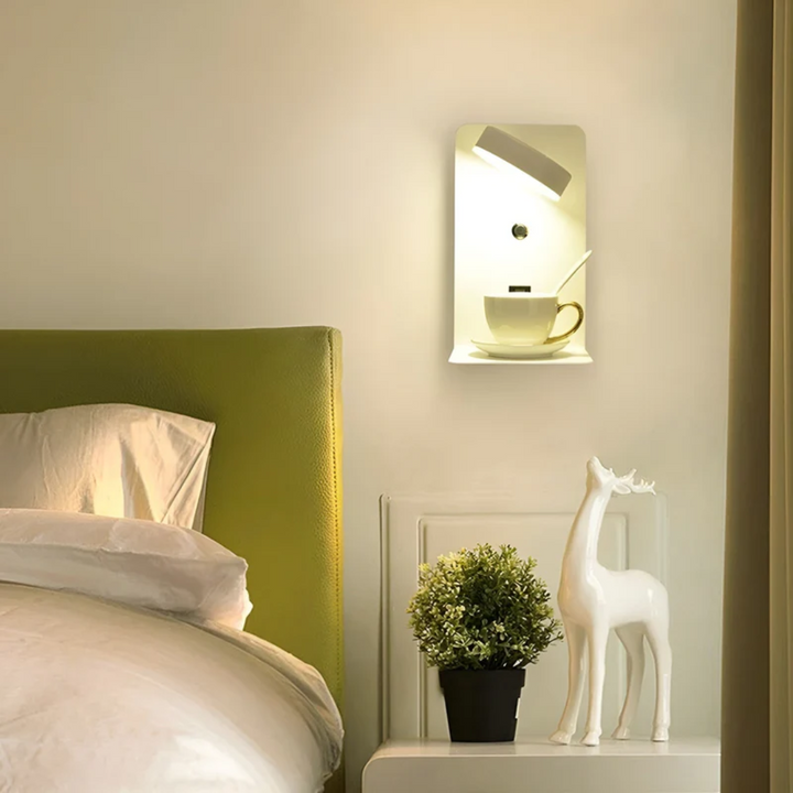 Minimalist LED Wall Lamp with USB Charging Port for Modern Interiors 6