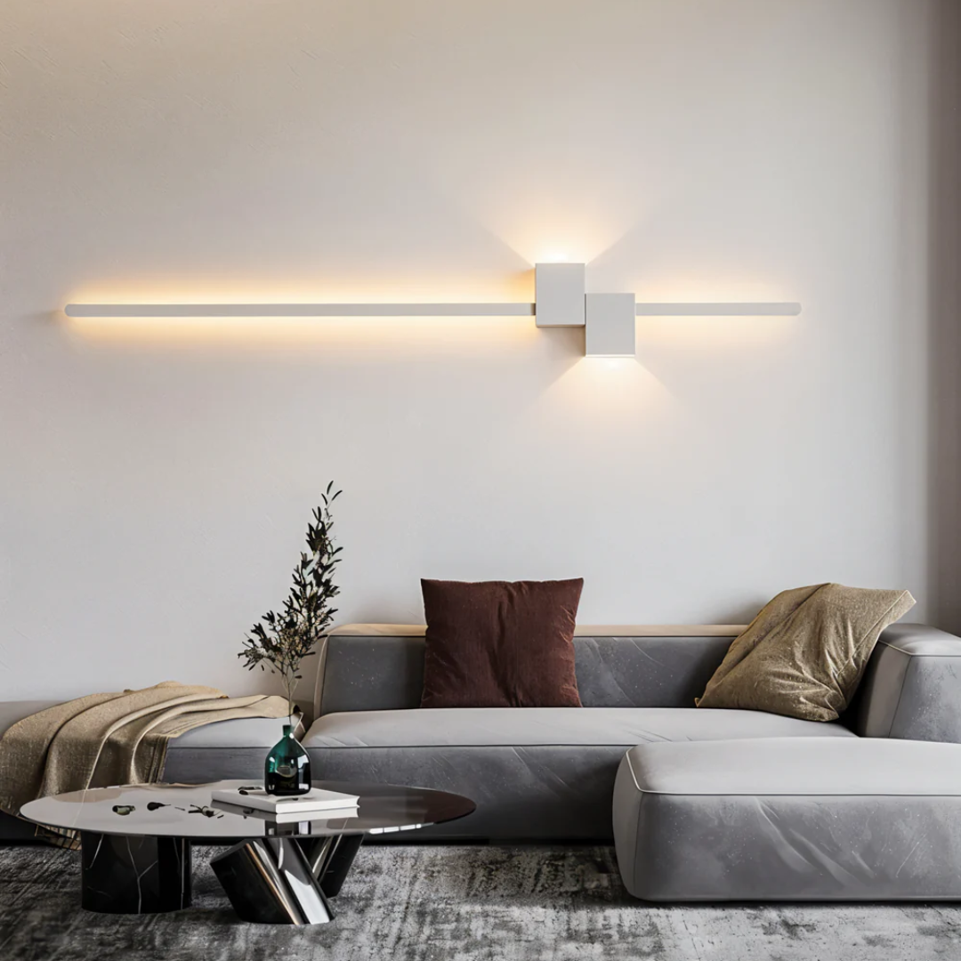 Minimalist LED Wall Light for Modern Interiors – 62 cm in Black, White, or Gold 0
