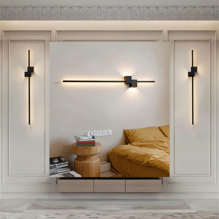 Minimalist LED Wall Light for Modern Interiors – 62 cm in Black, White, or Gold 1