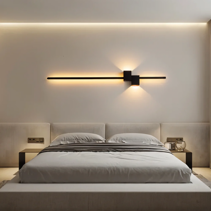 Minimalist LED Wall Light for Modern Interiors – 62 cm in Black, White, or Gold 2