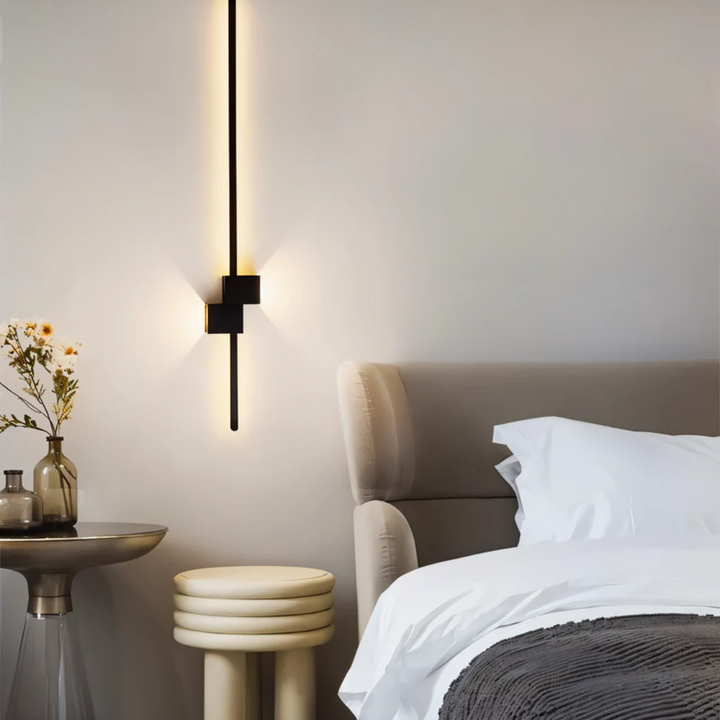 Minimalist LED Wall Light for Modern Interiors – 62 cm in Black, White, or Gold 3
