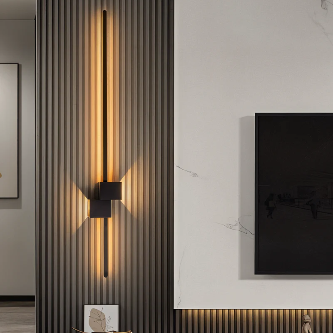 Minimalist LED Wall Light for Modern Interiors – 62 cm in Black, White, or Gold 5