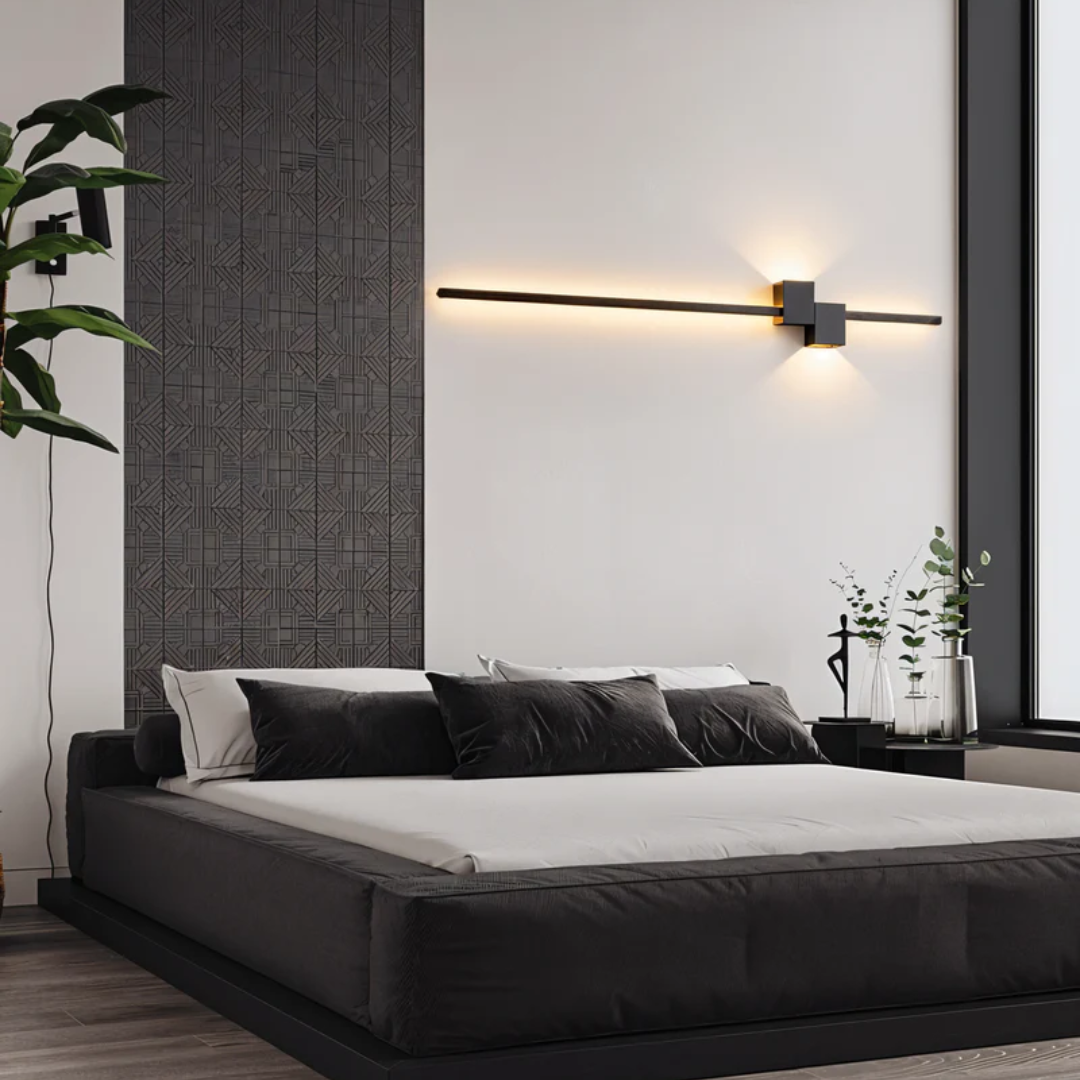 Minimalist LED Wall Light for Modern Interiors – 62 cm in Black, White, or Gold 6