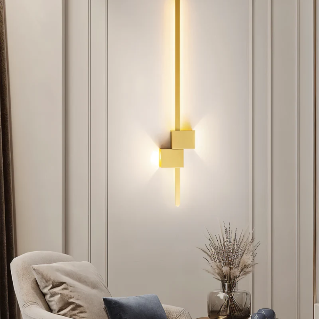 Minimalist LED Wall Light for Modern Interiors – 62 cm in Black, White, or Gold 7