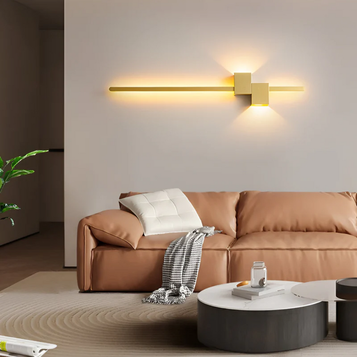 Minimalist LED Wall Light for Modern Interiors – 62 cm in Black, White, or Gold 9