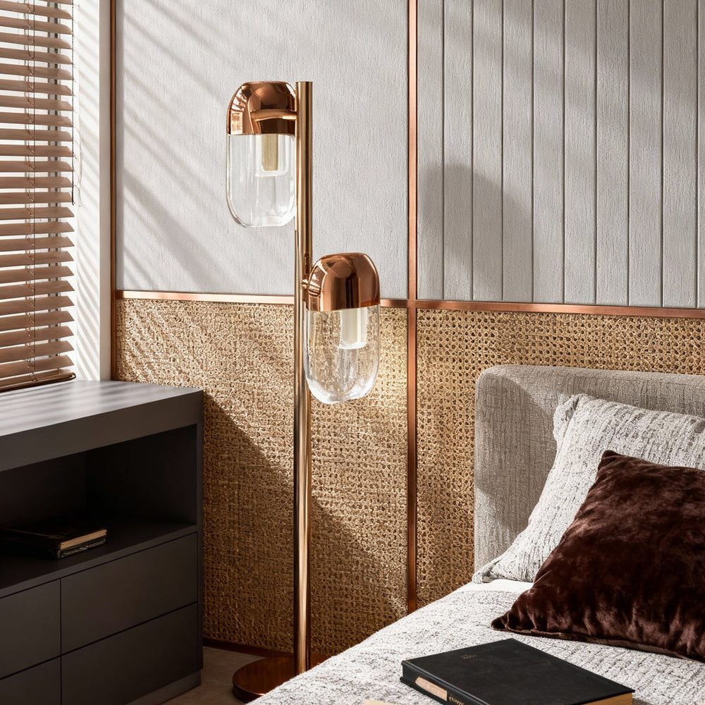 Minimalist Modern Crystal Floor Lamp with Adjustable LED Lighting – Aluminum Frame 0