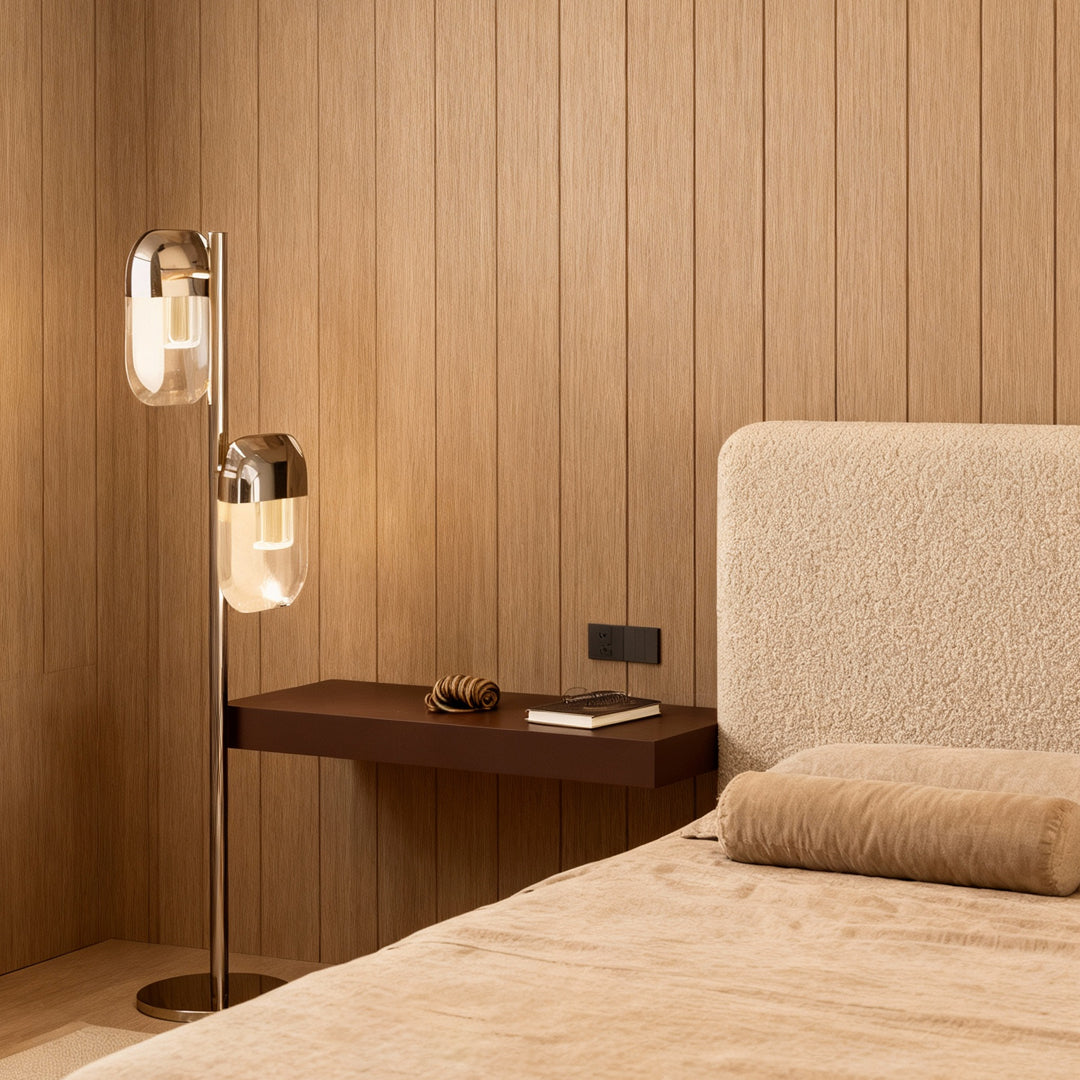 Minimalist Modern Crystal Floor Lamp with Adjustable LED Lighting – Aluminum Frame 1