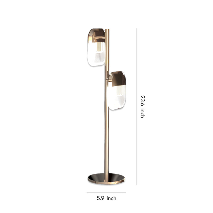 Minimalist Modern Crystal Floor Lamp with Adjustable LED Lighting – Aluminum Frame 6