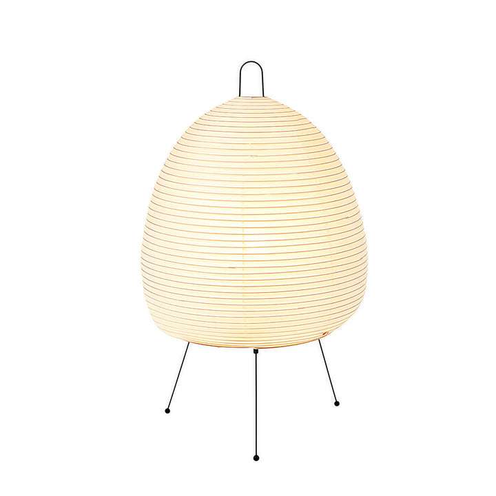 Minimalist Rice Paper Table Lamp with Tri-Color Light – Japanese Wabi-Sabi Design 0