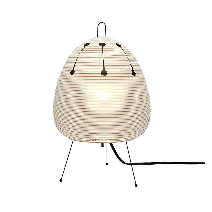Minimalist Rice Paper Table Lamp with Tri-Color Light – Japanese Wabi-Sabi Design 10