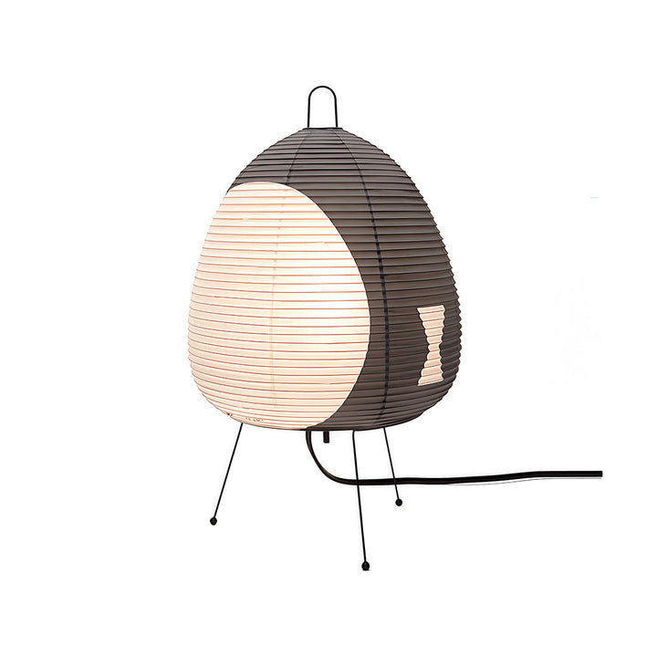 Minimalist Rice Paper Table Lamp with Tri-Color Light – Japanese Wabi-Sabi Design 12