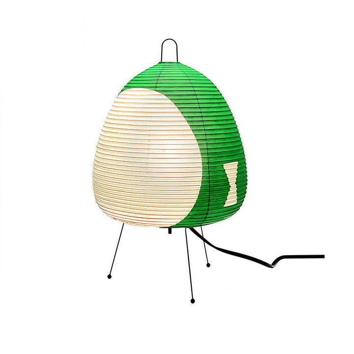 Minimalist Rice Paper Table Lamp with Tri-Color Light – Japanese Wabi-Sabi Design 13