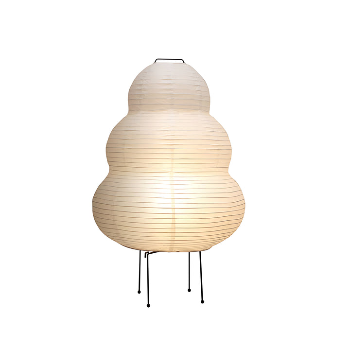 Minimalist Rice Paper Table Lamp with Tri-Color Light – Japanese Wabi-Sabi Design 14