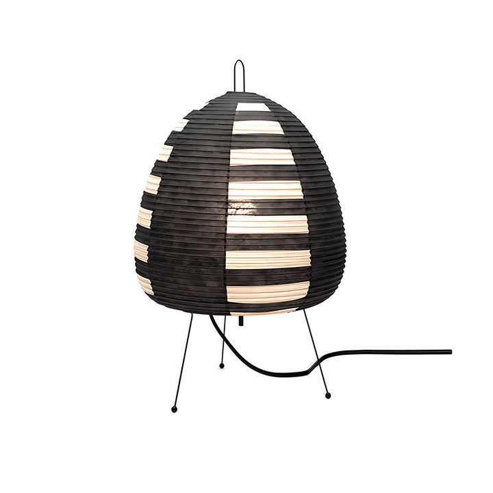 Minimalist Rice Paper Table Lamp with Tri-Color Light – Japanese Wabi-Sabi Design 15