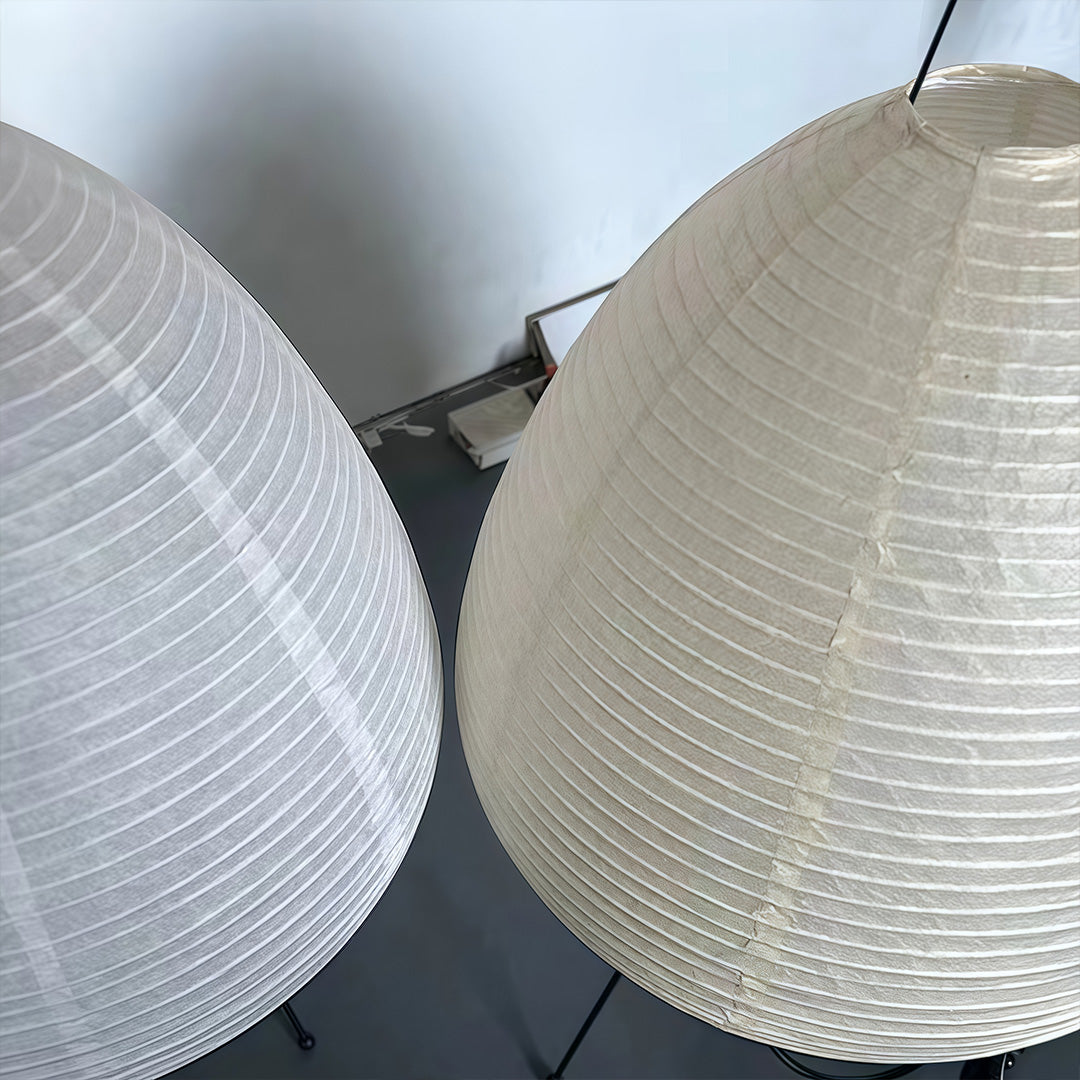 Minimalist Rice Paper Table Lamp with Tri-Color Light – Japanese Wabi-Sabi Design 7