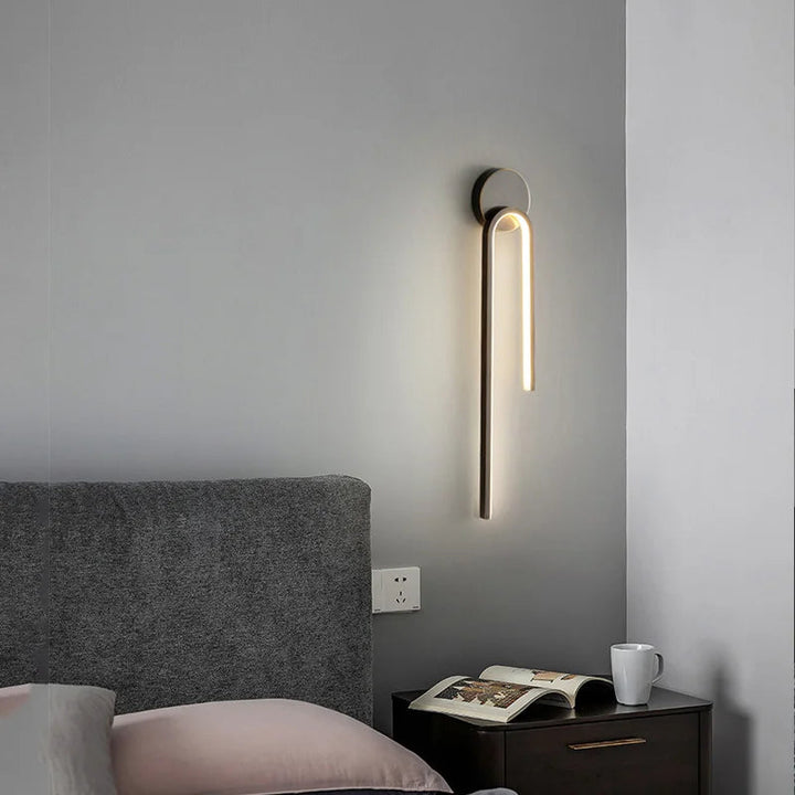 Minimalist Scandinavian LED Wall Lamp – Slim Design for Bedroom and Bathroom 3