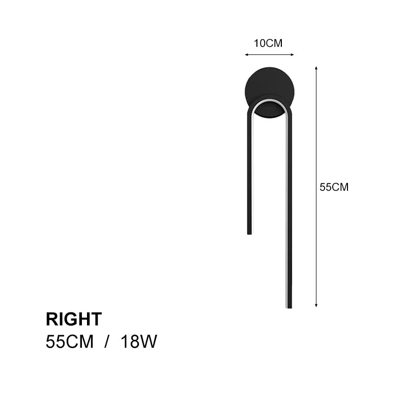 Minimalist Scandinavian LED Wall Lamp – Slim Design for Bedroom and Bathroom 7