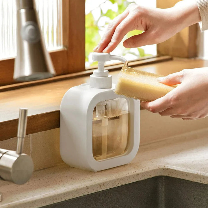Minimalist Soap Dispenser – Scandinavian Design Hand Soap Dispenser for Kitchen and Bathroom, Durable ABS and PVC Construction 2