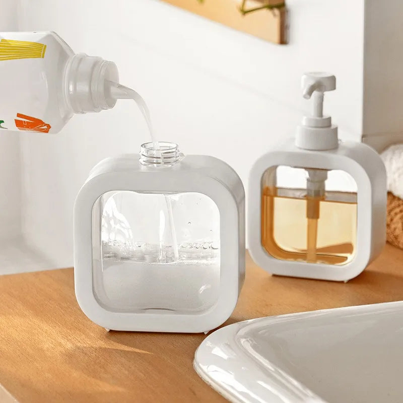 Minimalist Soap Dispenser – Scandinavian Design Hand Soap Dispenser for Kitchen and Bathroom, Durable ABS and PVC Construction 4