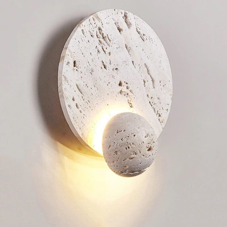 Minimalist Wabi Sabi LED Wall Lamp – Natural Stone Design for Elegant Spaces 8
